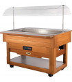 Self buffet froid en bois SCAIOLA BREAKFAST