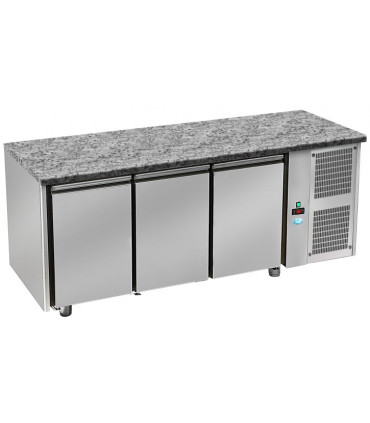 Tour pâtissier 600x400 réfrigéré ventilé dessus granit 3 portes 2150x800x850mm froid positif tropicalisé. TPG 3 P GL DAP Tour pâtissier 600x400 réfrigéré ventilé dessus granit 3 portes 2150x800x850mm froid positif tropicalisé. TPG 3 P GL DAP