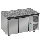 Tour pâtissier 600x400 réfrigéré dessus granit 2 portes 1600x800x850mm froid positif tropicalisé. TPG 2 P GL DAP