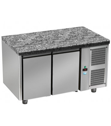 Tour pâtissier 600x400 réfrigéré dessus granit 2 portes 1600x800x850mm froid positif tropicalisé. TPG 2 P GL DAP Tour pâtissier 600x400 réfrigéré dessus granit 2 portes 1600x800x850mm froid positif tropicalisé. TPG 2 P GL DAP