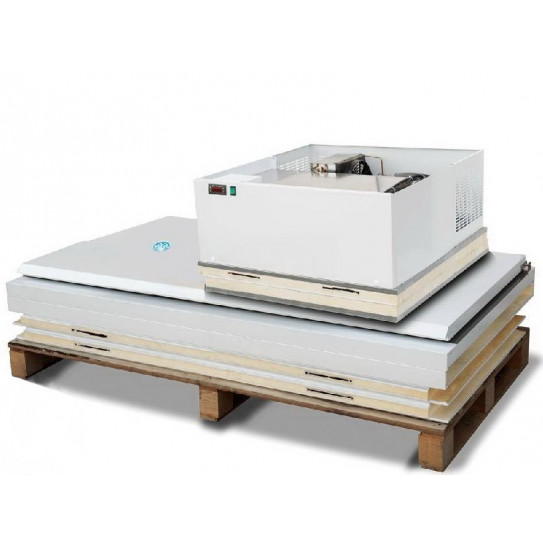 Chambre froide mini sur palette, 6 panneaux à monter. Froid négatif -18ºC / -20ºC groupe tropicalisé - CHF 132 BT DAP