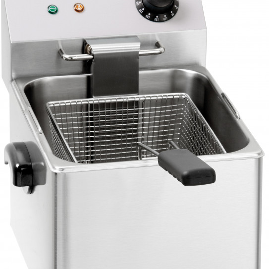 Friteuse électrique 8 litres professionnelle de table 1 cuve 1 panier 230 V mono - CFE8 Casselin
