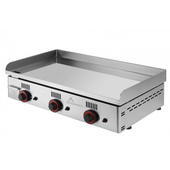 Plancha 80 cm gaz chrome dur lisse épaisseur 15 mm 12,3 kW - NC-80 MAINHO Plancha 80 cm gaz chrome dur lisse épaisseur 15 mm 12,3 kW - NC-80 MAINHO