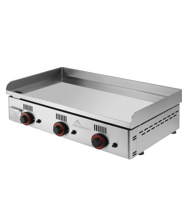 Plancha 80 cm gaz chrome dur lisse épaisseur 15 mm 12,3 kW - NC-80 MAINHO Plancha 80 cm gaz chrome dur lisse épaisseur 15 mm 12,3 kW - NC-80 MAINHO