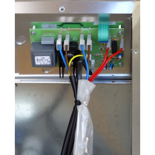 Branchement carte fiche de puissance électronique pour façonneuse pizza IGF ou GAM - Dimension plaque ≃ 125x62mm