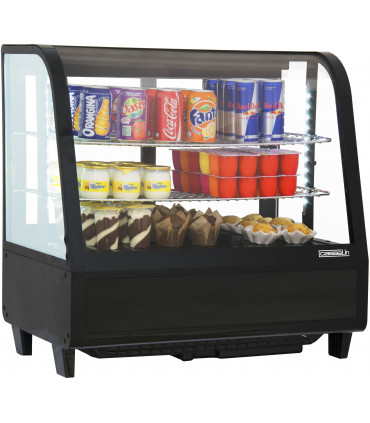 Vitrine réfrigérée ventilée à poser 100 L froid positif noire - CVR100LN Casselin Vitrine réfrigérée ventilée à poser 100 L froid positif noire - CVR100LN Casselin