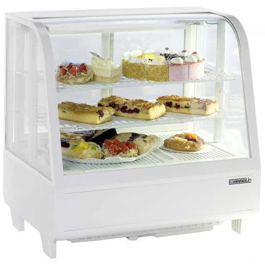 Vitrine réfrigérée ventilée à poser 100 L froid positif blanche - CVR100LB Casselin Vitrine réfrigérée ventilée à poser 100 L froid positif blanche - CVR100LB Casselin