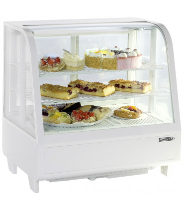 Vitrine réfrigérée ventilée à poser 100 L froid positif blanche - CVR100LB Casselin Vitrine réfrigérée ventilée à poser 100 L froid positif blanche - CVR100LB Casselin