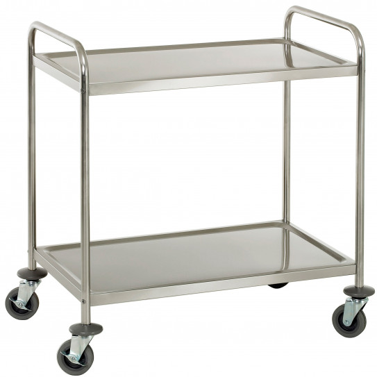 Chariot desserte inox 2 niveaux dimensions plateaux 830x510mm - CCI2 Casselin Chariot desserte inox 2 niveaux dimensions plateaux 830x510mm - CCI2 Casselin