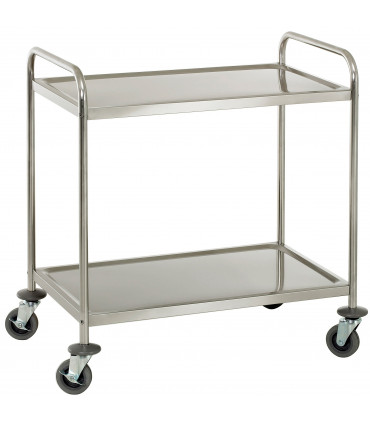 Chariot desserte inox 2 niveaux dimensions plateaux 830x510mm - CCI2 Casselin Chariot desserte inox 2 niveaux dimensions plateaux 830x510mm - CCI2 Casselin
