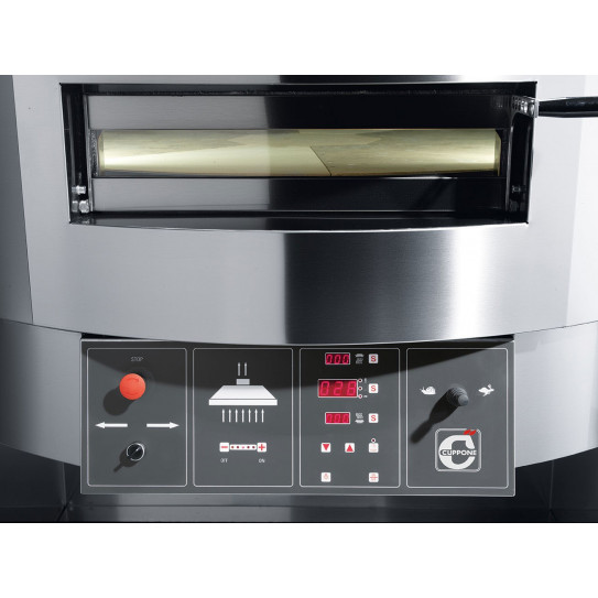 Four pizza GIOTTO CUPPONE GT110 électrique sole tournante vue frontale panneau de commande