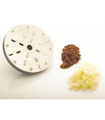 Disque Ø 110mm spécial fondue, mozzarella, chocolat pour râpe à fromage Santos n°2 - 02201FD Disque Ø 110mm spécial fondue, mozzarella, chocolat pour râpe à fromage Santos n°2 - 02201FD