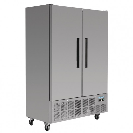Armoire froide 960 Litres 2 portes inox extérieur - Dimensions ext. 1340 x 700 x 2000(H) mm - GD879 POLAR Armoire froide 960 Litres 2 portes inox extérieur - Dimensions ext. 1340 x 700 x 2000(H) mm - GD879 POLAR