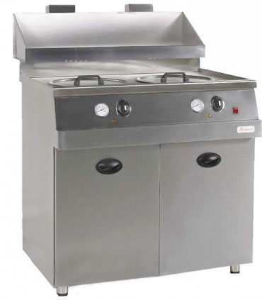 Friteuse gaz 2 pots B/2P Bertrand Teknolam Bruxelloise 2 Pots Friteuse gaz 2 pots B/2P Bertrand Teknolam Bruxelloise 2 Pots