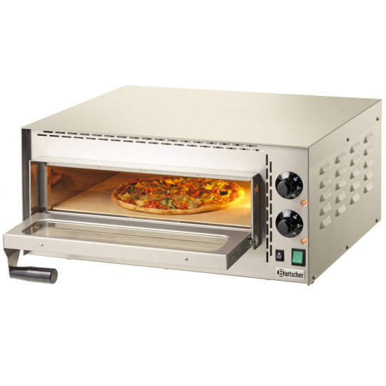 Four à pizza Mini Plus électrique 1 pizza - Dimensions chambre intérieure : L 410 x P 370 x H 90 mm - Bartscher 203530 Four à pizza Mini Plus électrique 1 pizza - Dimensions chambre intérieure : L 410 x P 370 x H 90 mm - Bartscher 203530
