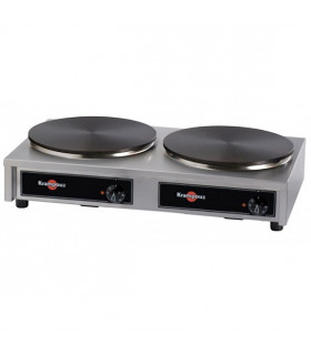 Crêpière électrique Krampouz Confort 2 plaques Ø 40 cm CTCA8AA-KR Mono 2 x 3600W