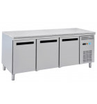 Tour pâtissier 60x40 réfrigéré positif statique dessus granit 3 portes 2017x800x850mm froid tropicalisé. TPGS 3 P GL DAP