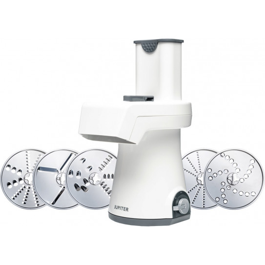 Râpe électrique Jupiter inclus 5 disques coupe, râpe, éminceur, batonnet Ø 150mm 860152