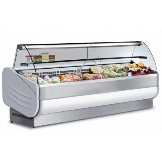 Vitrine réfrigérée ventilée de comptoir 2500 + étagère intermédiaire - 250 VC URBAN ISOTECH Vitrine réfrigérée ventilée de comptoir 2500 + étagère intermédiaire - 250 VC URBAN ISOTECH