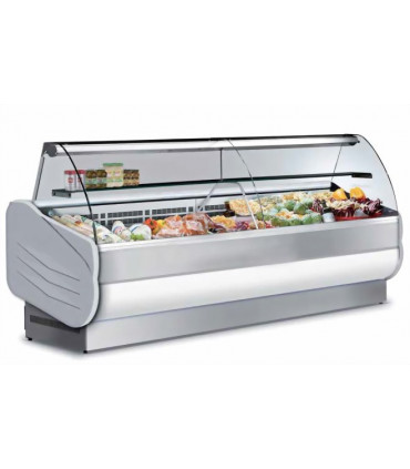 Vitrine réfrigérée ventilée de comptoir 2500 + étagère intermédiaire - 250 VC URBAN ISOTECH Vitrine réfrigérée ventilée de comptoir 2500 + étagère intermédiaire - 250 VC URBAN ISOTECH