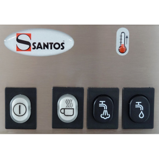 SANTOS 75 : Bouton On  -  Bouton café - Bouton robinet vapeur - Bouton robinet eau chaude