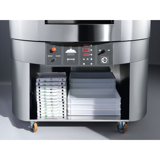 Four pizza GIOTTO CUPPONE GT140 électrique sole tournante détail support socle