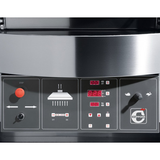 Four pizza GIOTTO CUPPONE GT140 électrique détail du panneau de commande