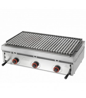 Grill Charcoal gaz 90 Parrilla PBI-90 Mainho pierres volcaniques dim : 90x55x25cm