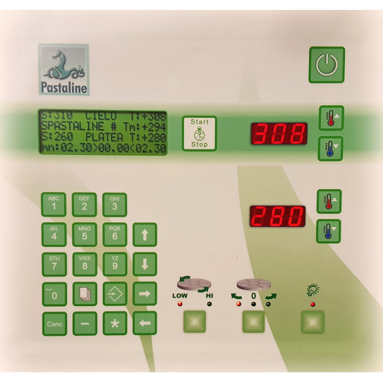 Panneau de commandes four pizza électrique sole tournante GIOTTO E100 Pastaline