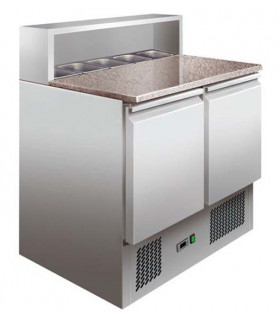 Table préparation sandwich et pizza 900x700xH1075mm dessus granit PS900