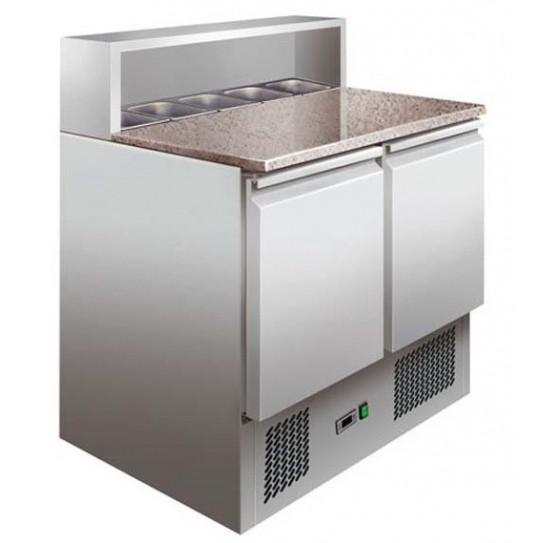 Table préparation sandwich et pizza 900x700xH1075mm dessus granit PS900