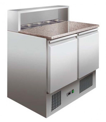 Table préparation sandwich et pizza 900x700xH1075mm dessus granit PS900 Table préparation sandwich et pizza 900x700xH1075mm dessus granit PS900