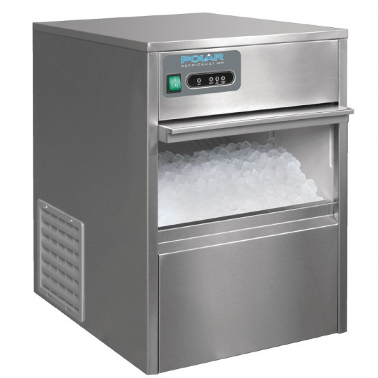 Machine à glaçons professionnelle 20 kg / 24 h refroidissement air - T316 POLAR Machine à glaçons professionnelle 20 kg / 24 h refroidissement air - T316 POLAR
