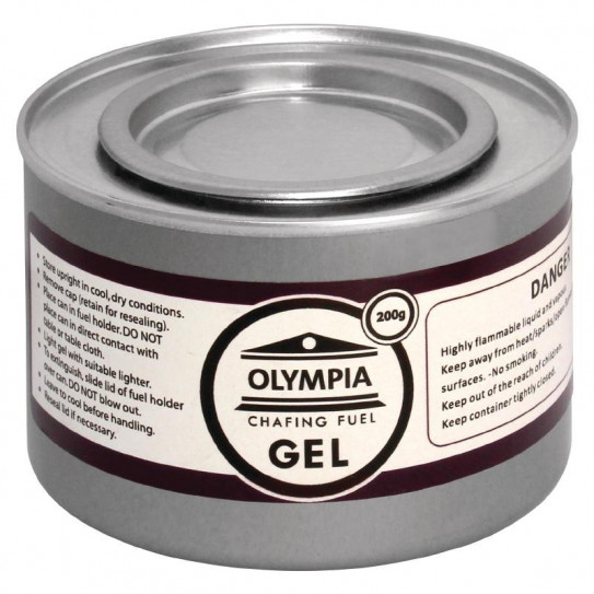 Gel combustible 200gr pour Chafing dish CE241 Olympia Gel combustible 200gr pour Chafing dish CE241 Olympia