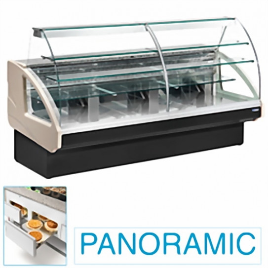 Comptoir vitrine réfrigérée 1400x980xH1237mm 4 niveaux - UT14/G5-R2 DIAMOND