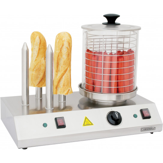 Appareil à Hot-Dog 4 plots 1 kW - CMH1 Casselin Appareil à Hot-Dog 4 plots 1 kW - CMH1 Casselin