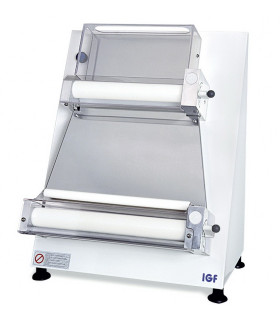 Laminoir pizza renforcé rouleaux parallèles Ø sortie 40 cm IGF 2300/B40P GEMMA Coque blanche