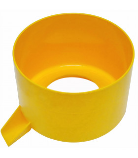 Cuve à jus jaune presse-agrumes Santos 11 - Ø orifice intér. 84mm avant Juin 1992 - 11204AJ 