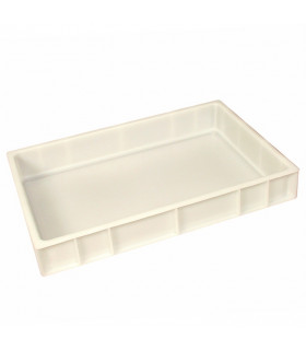 Bac à pâtons 600x400 x H90 mm Gilac blanc G179421