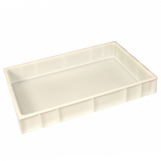 Bac à pâtons 600x400 x H90 mm Gilac blanc G179421