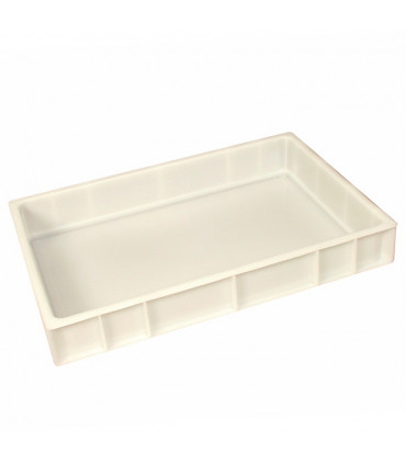 Bac à pâtons 600x400 x H90 mm Gilac blanc G179421 Bac à pâtons 600x400 x H90 mm Gilac blanc G179421