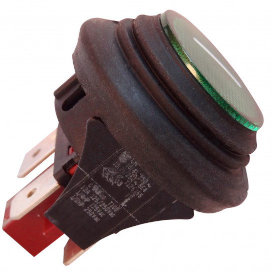 Interrupteur général arrière vert On / Off (I) laminoir pizza PASTALINE GIOTTO D45 D30 MP/10-0705