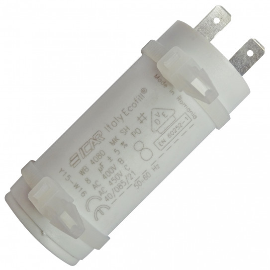 Condensateur 8 µF ICAR Italy Ecofill laminoir pizza Pastaline Giotto D45 D30 PC/10-0045 Condensateur 8 µF ICAR Italy Ecofill laminoir pizza Pastaline Giotto D45 D30 PC/10-0045