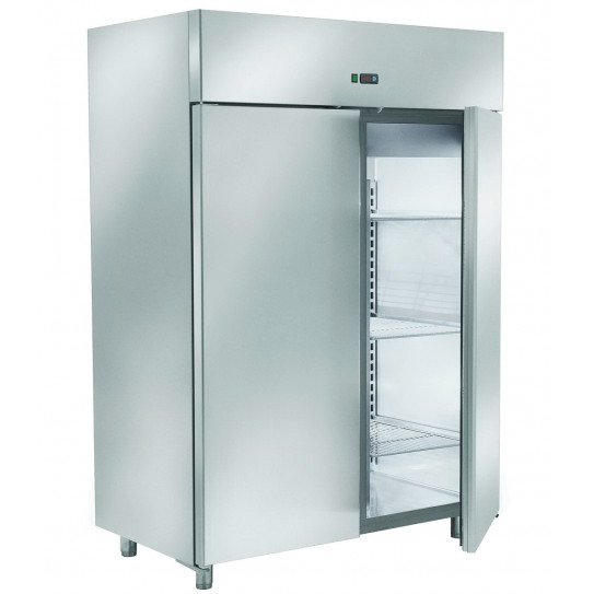 Armoire froide réfrigérée 1400L tropicalisés GN2/1 positive 2 portes inox AIG1400TN