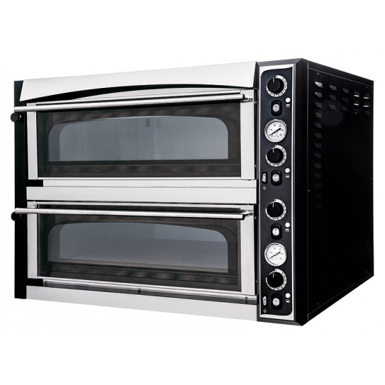 Four Pizzas électrique 2x6 pizzas SUPERIOR XL 66 GLASS - Dim ext 101x130x75cm - 18kW Four Pizzas électrique 2x6 pizzas SUPERIOR XL 66 GLASS - Dim ext 101x130x75cm - 18kW