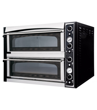 Four Pizzas électrique 2x6 pizzas SUPERIOR XL 66 GLASS - Dim ext 101x130x75cm - 18kW Four Pizzas électrique 2x6 pizzas SUPERIOR XL 66 GLASS - Dim ext 101x130x75cm - 18kW