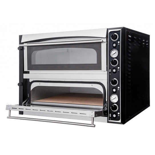 Four Pizzas électrique 2x6 pizzas SUPERIOR XL 66 GLASS - Dim ext 101x130x75cm - 18kW