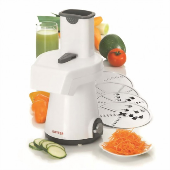 Râpe électrique Jupiter + 5 disques, râpe, éminceur Ø 150 mm inclus - JUPITER 860152