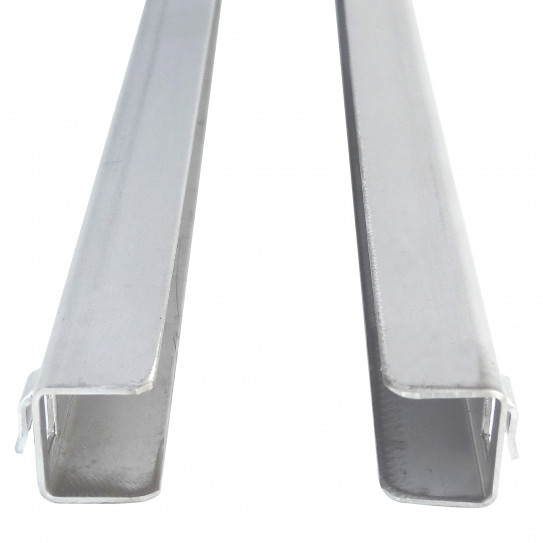 Paire de glissières gauche/droite en U de Long. 645 mm GN650TN.52.1 - SKC-2-002-0918-0