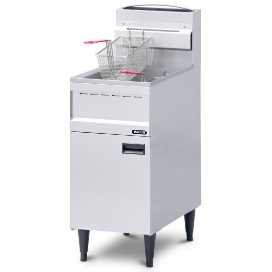 Friteuse Gaz sur coffre 1 cuve 2 paniers 23L. 21 kW Nayati GFE40RS Friteuse Gaz sur coffre 1 cuve 2 paniers 23L. 21 kW Nayati GFE40RS